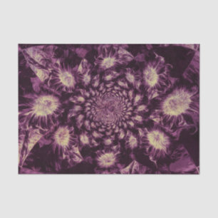 Sunflowers Deep Purple Abstract Art Decoupage Tissue Paper