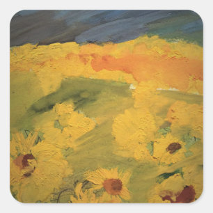 Sunflowers Drawing Sticker