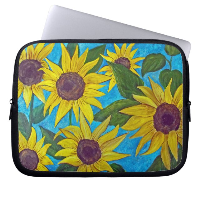Sunflowers Electronics Bag (Front)