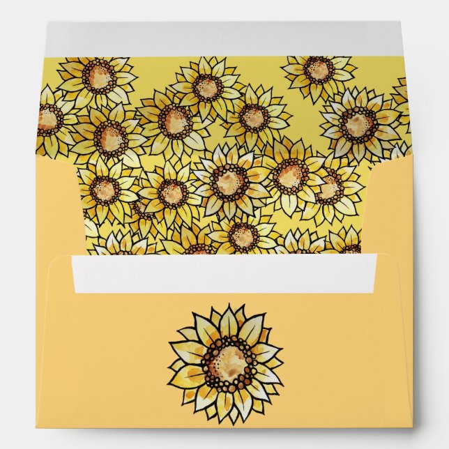 Sunflowers Envelope (Back (Bottom))