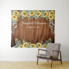 Sunflowers Eucalyptus Wedding Photo Booth Backdrop
