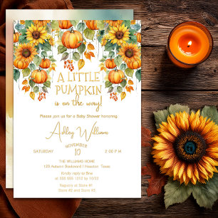 Sunflowers Fall A Little Pumpkin Baby Shower