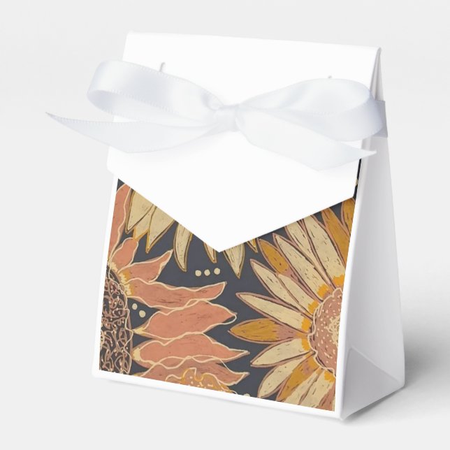 Sunflowers Favour Box (Front Side)