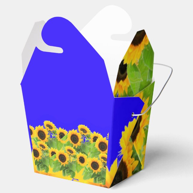 Sunflowers Favour Boxes (Opened)