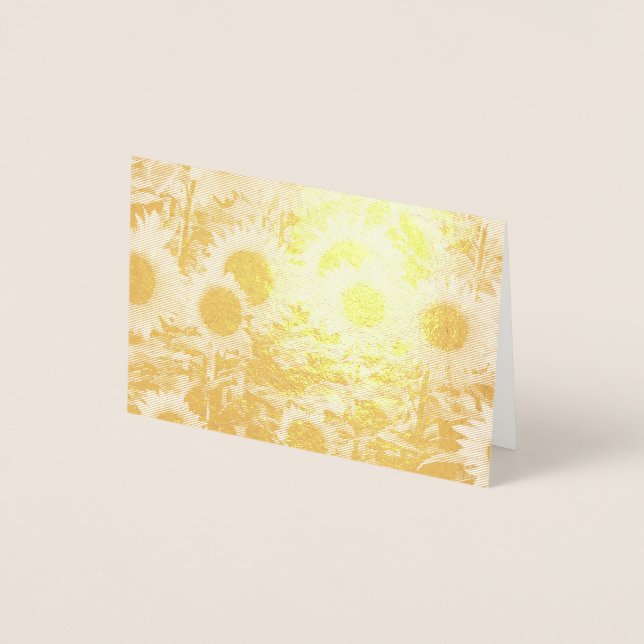 Sunflowers Field Foil Card (Front)