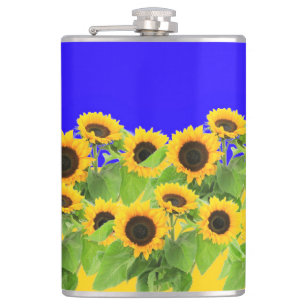 Sunflowers Flask