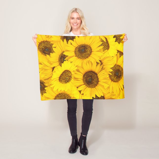 Sunflowers Fleece Blanket (In Situ)