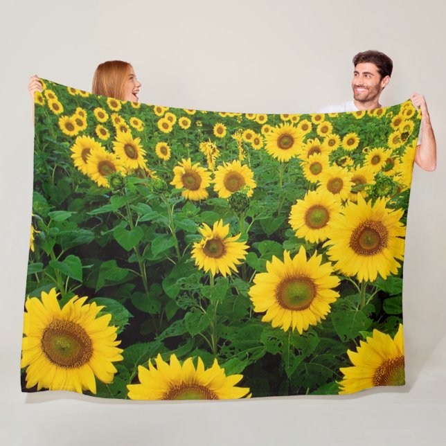 Sunflowers Fleece Blanket (In Situ)