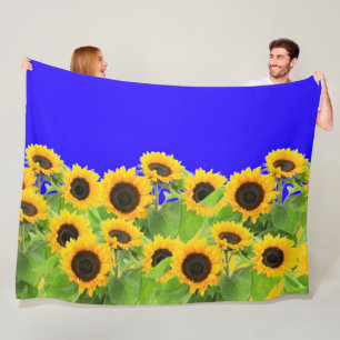 Sunflowers Fleece Blanket