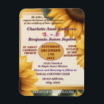 Sunflowers floral wedding magnet<br><div class="desc">Customise to suit your event.</div>