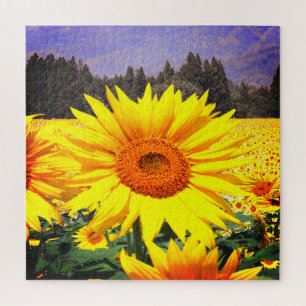 Sunflowers Flower Garden Jigsaw Puzzle