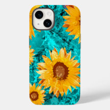 Sunflowers flowers garden vintage retro paints pet