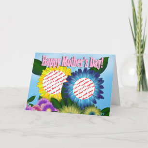 Sunflowers for Mum Dual Frame For Mother's Day Card