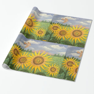Sunflowers for Ukraine Wrapping Paper