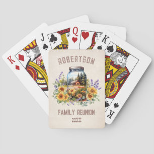 Sunflowers Forest Family Reunion Playing Cards