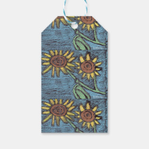 Sunflowers Forever - Kids Art for CHOC  Gift Tags