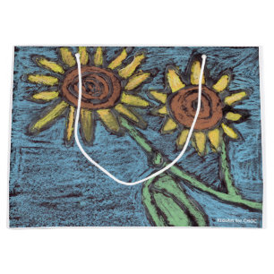 Sunflowers Forever - Kids Art for CHOC  Large Gift Bag