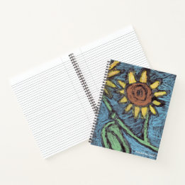 Sunflowers Forever - Kids Art for CHOC  Notebook