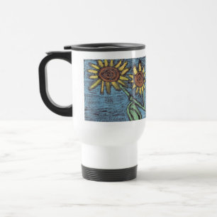 Sunflowers Forever - Kids Art for CHOC  Travel Mug