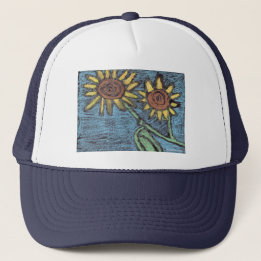 Sunflowers Forever - Kids Art for CHOC  Trucker Hat