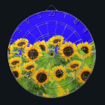 Sunflowers - Freedom Ukraine - Peace Dartboard<br><div class="desc">Sunflowers - Freedom Ukraine Peace Ukrainian Flag - Support Independence Together - Victory !  You can transfer to 1000  Zazzle products.  Resize and move or remove and add elements / text with customisation tool. Add Your Special Text !</div>