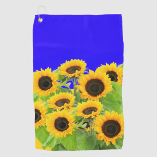 Sunflowers - Freedom Ukraine Peace Ukrainian Flag  Golf Towel