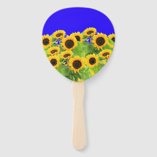 Sunflowers - Freedom Ukraine Peace Ukrainian Flag  Hand Fan