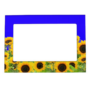Sunflowers - Freedom Ukraine Peace Ukrainian Flag  Magnetic Frame