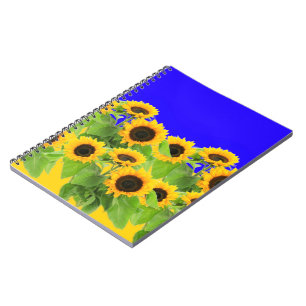 Sunflowers - Freedom Ukraine Peace Ukrainian Flag  Notebook