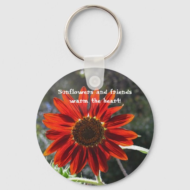 Sunflowers & Friends! Key Ring (Front)