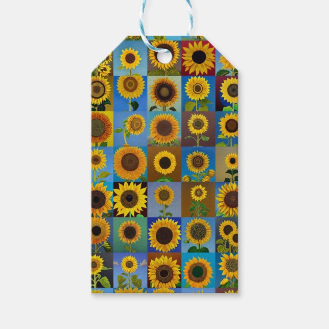 Sunflowers Gift Tags (Front)