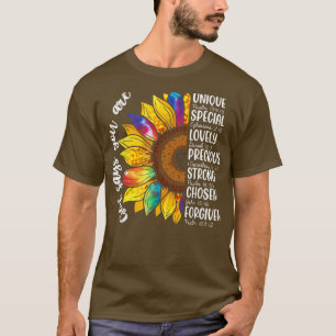 Sunflowers God say you are With Bible Verses Quote T-Shirt