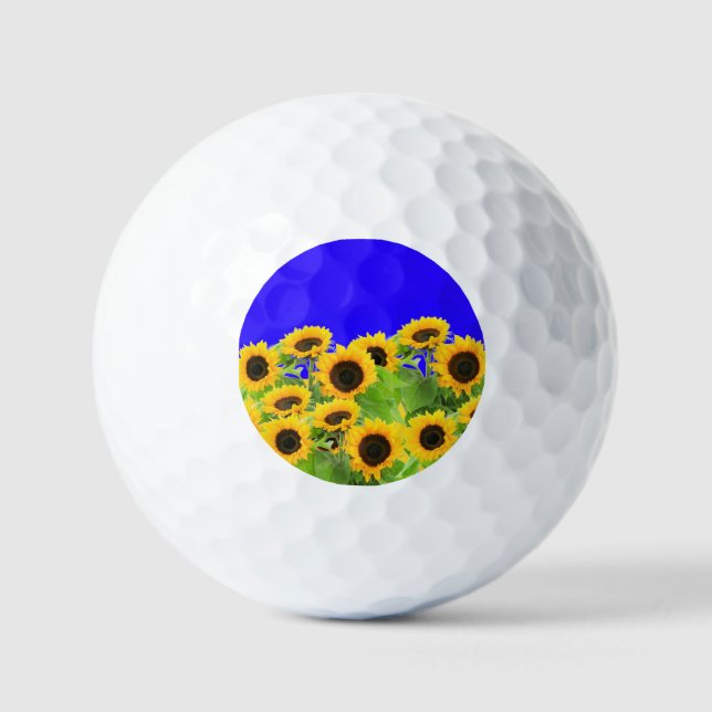Sunflowers Golf Balls (Front)