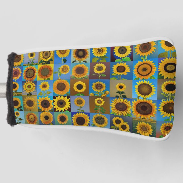 Sunflowers Golf Head Cover (Front)