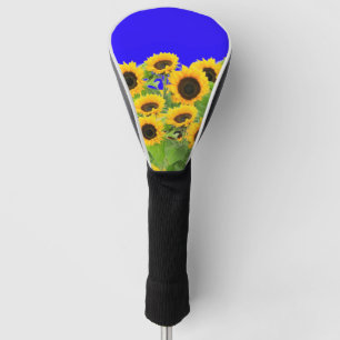 Sunflowers Golf Head Cover Ukraine Flag Colours