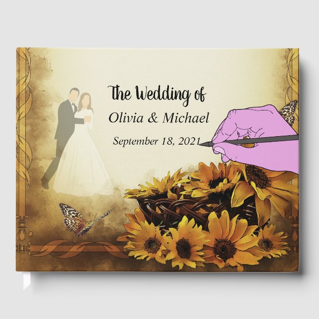 Sunflowers Guest Book (Front)