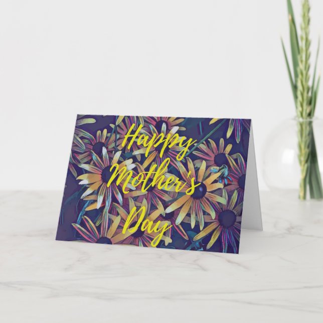 Sunflowers Happy Mother's Day Card (Front)