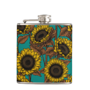 Sunflowers Hip Flask