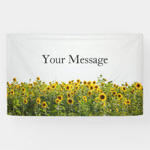 Sunflowers in a Field Banner