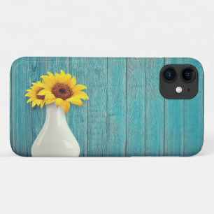 Sunflowers in a vase iPhone 11 case