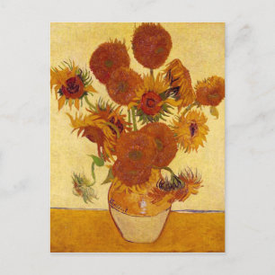 Sunflowers in a Vase (F454) Van Gogh Fine Art Postcard