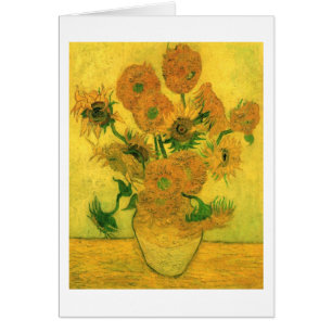 Sunflowers in a Vase (F457) Van Gogh Fine Art
