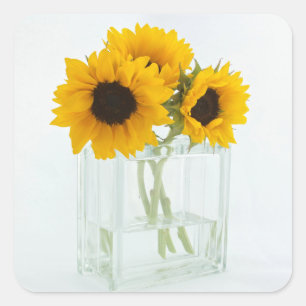 Sunflowers in a Vase stickers