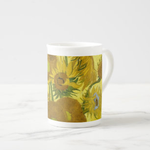 Sunflowers in a Vase Van Gogh Fine Art Bone China Mug