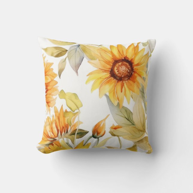 Sunflowers in Bloom  Cushion (Front)