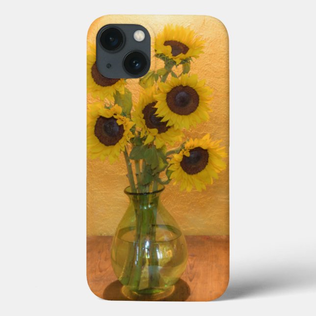 Sunflowers in box on table 2 Case-Mate iPhone case (Back)