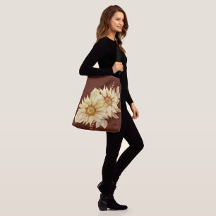 Sunflowers in Fall Colours Crossbody Bag