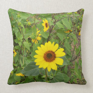Sunflowers In The Wind, Big Throw Cushion. Cushion