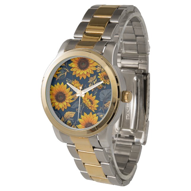 Sunflowers in Time: A Watch That Blooms Feelings (Angled)