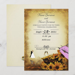 Sunflowers Invitation